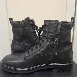 Diesel Black Men's Lace-Up Boots D-Throuper DBB Z boots